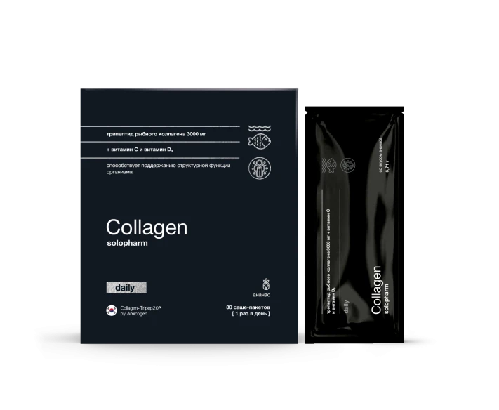 Фото Препарат Collagen solopharm daily Саше-пакеты №30 - Solopharm