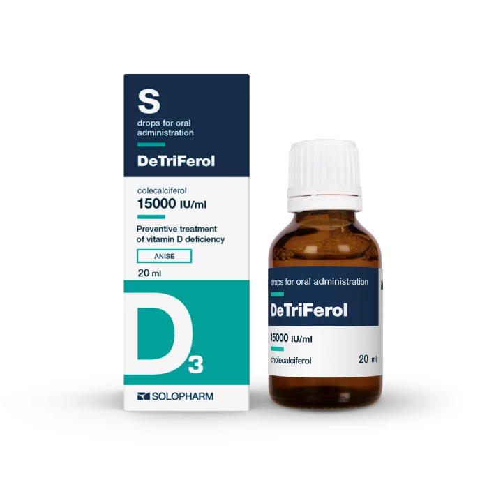 Photo Product Detriferol anis 15000 IU/ml 20 ml drops - Solopharm