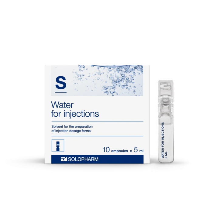Photo Product Water for injections 5 ml Ampoules - Solopharm