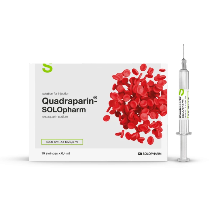 Photo Product Quadraparin-SOLOpharm 4,000 anti-Xa IU syringe - Solopharm