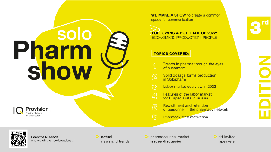 Photo: Following a hot trail of 2022: the third episode of SoloPharmShow went on the air