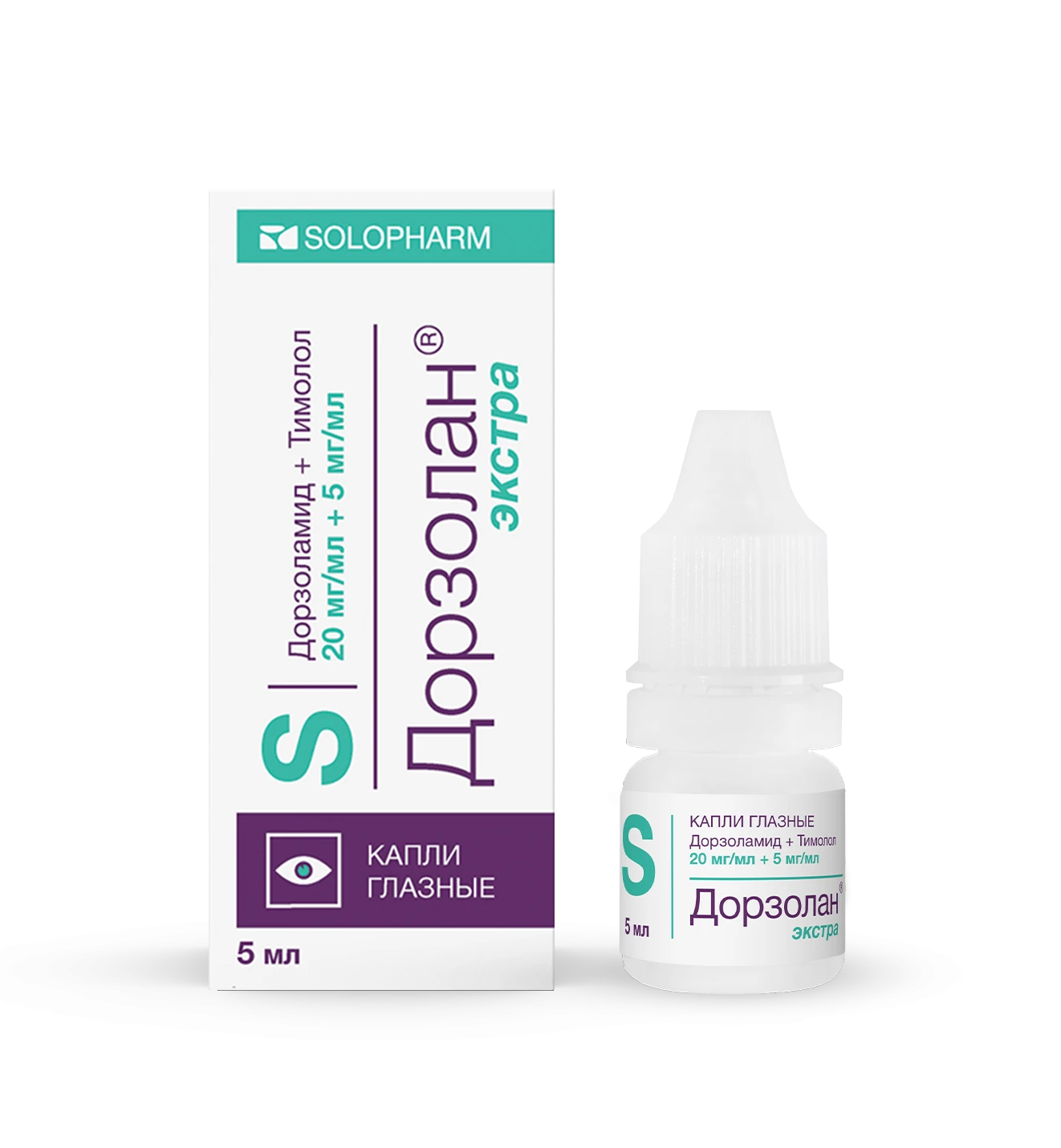 Фото Препарат Дорзолан экстра 2% + 0,5% Мультидоза №1 - Solopharm