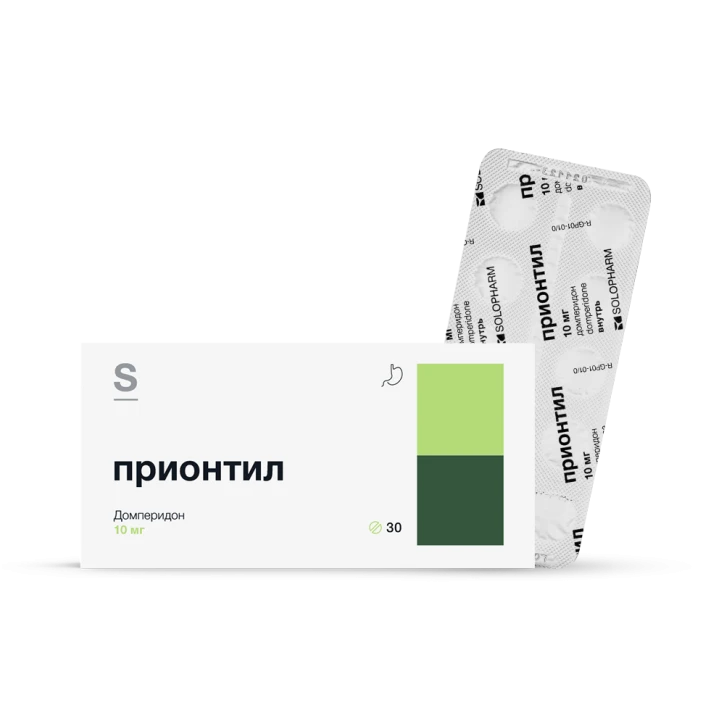 Фото Препарат Прионтил Таблетки 10 мг №30 - Solopharm