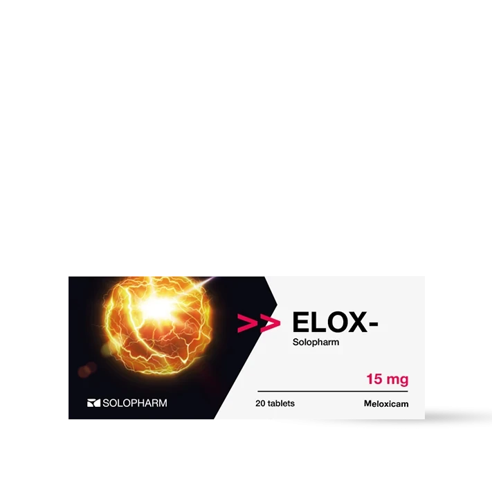 Product Elox-SOLOpharm Tablets 15 mg №20 - Solopharm Photo Product Elox-SOLOpharm Tablets 15 mg №20 - Solopharm