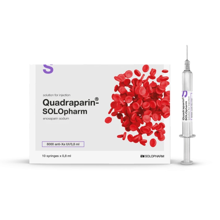 Photo Product Quadraparin-SOLOpharm 8,000 anti-Xa IU syringe - Solopharm