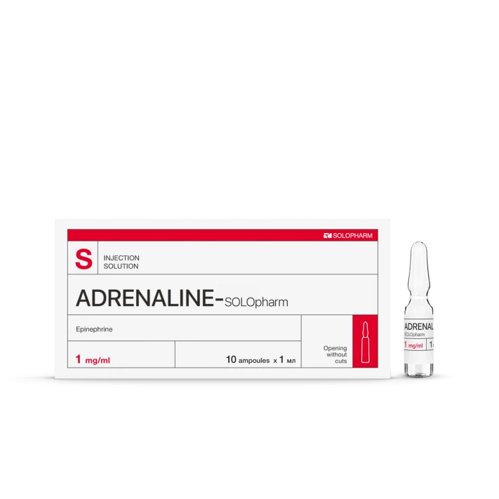 Photo Product Adrenaline-Solopharm 1 mg-ml ampoules 1 ml - Solopharm