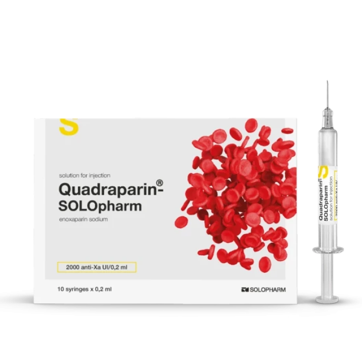 Photo Product Quadraparin-SOLOpharm 4,000 anti-Xa IU syringe - Solopharm
