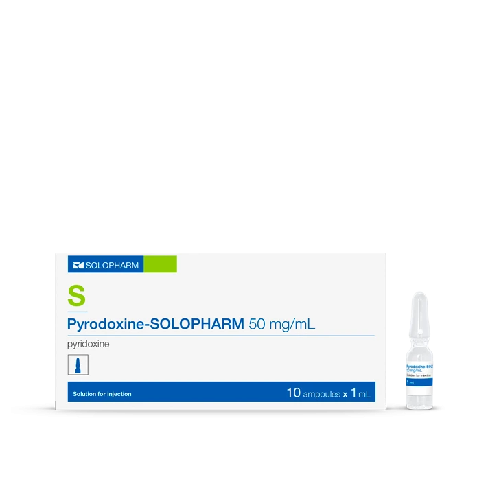 Photo Product Pyridoxine-SOLOpharm 1 ml ampules 50 mg/ml - Solopharm