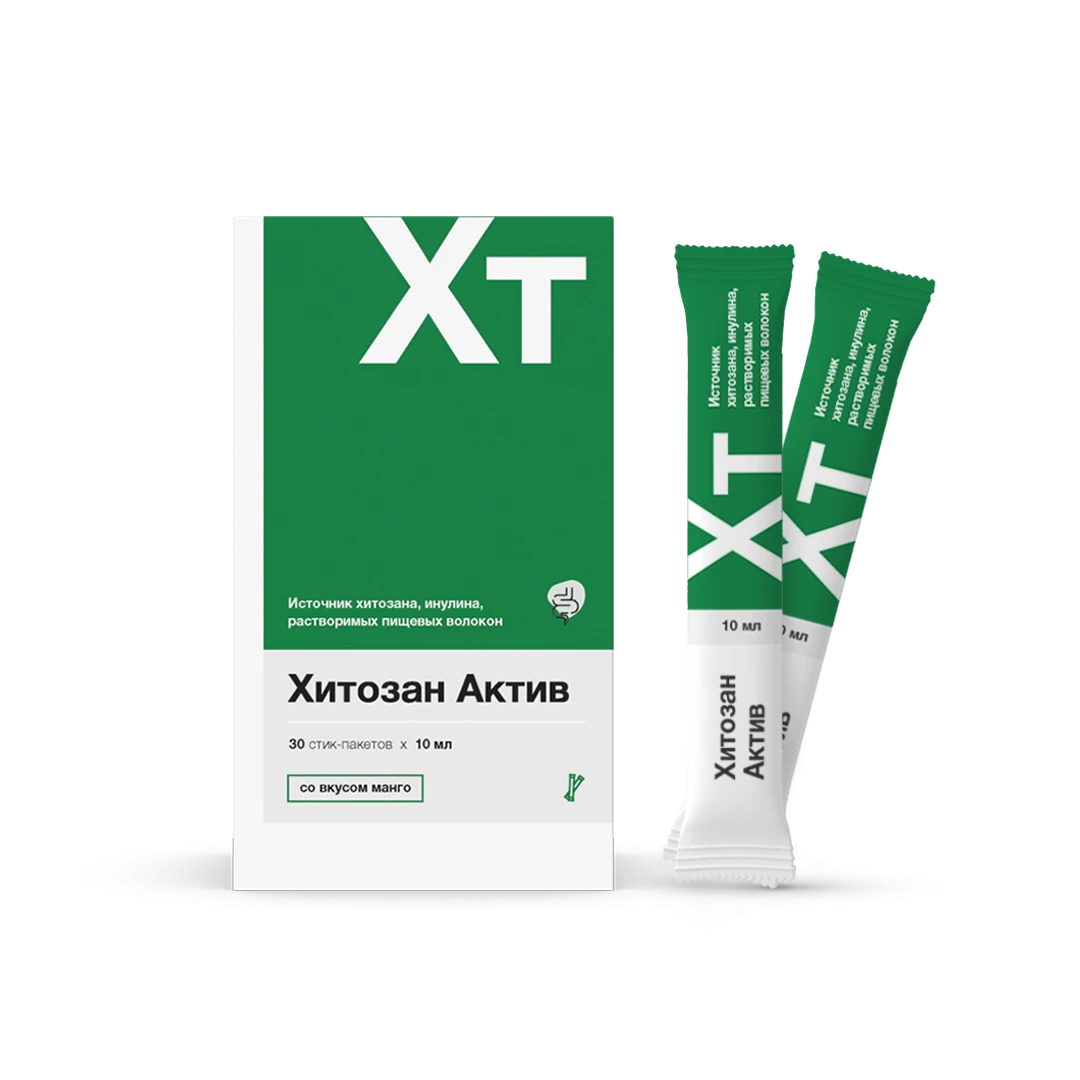Фото Препарат Хитозан Актив Стик-пакеты 10 мл №30 - Solopharm