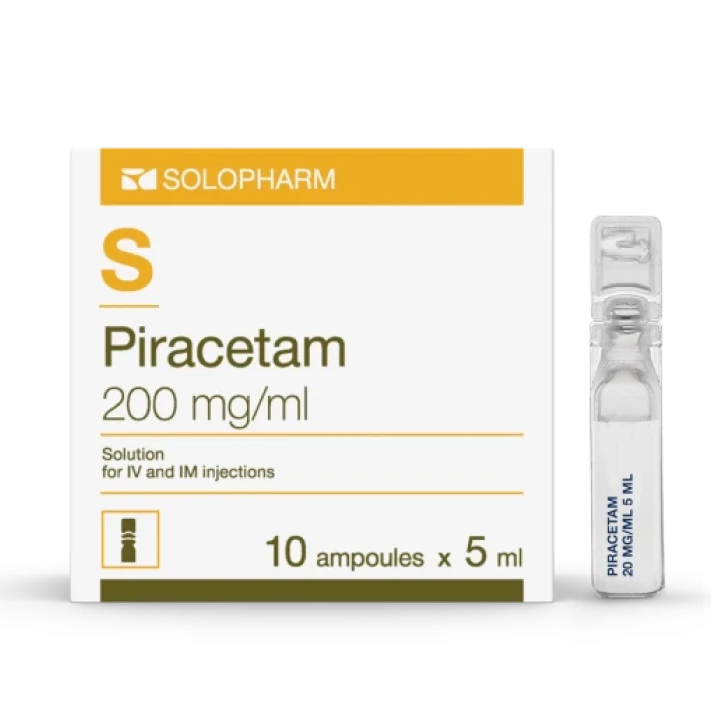 Photo Product Piracetam 5 ml ampules 200 mg/ml - Solopharm