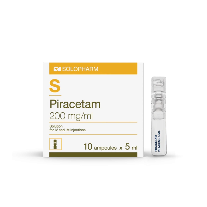 Photo Product Piracetam 5 ml ampules 200 mg/ml - Solopharm