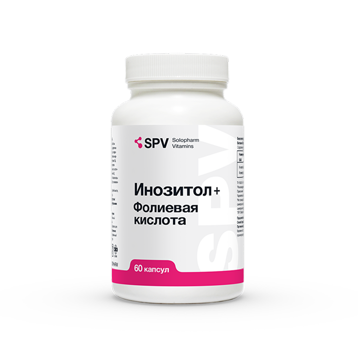 Фото Препарат SPV Инозитол + Фолиевая кислота - Solopharm
