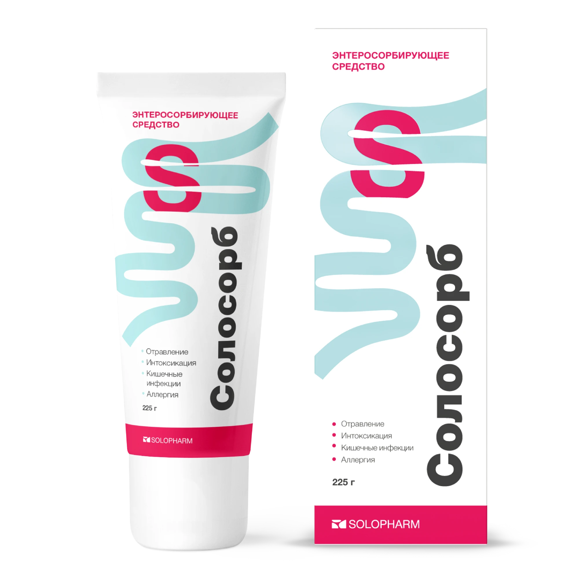 Фото Препарат Солосорб — сорбент в форме геля туба 225 г - Solopharm