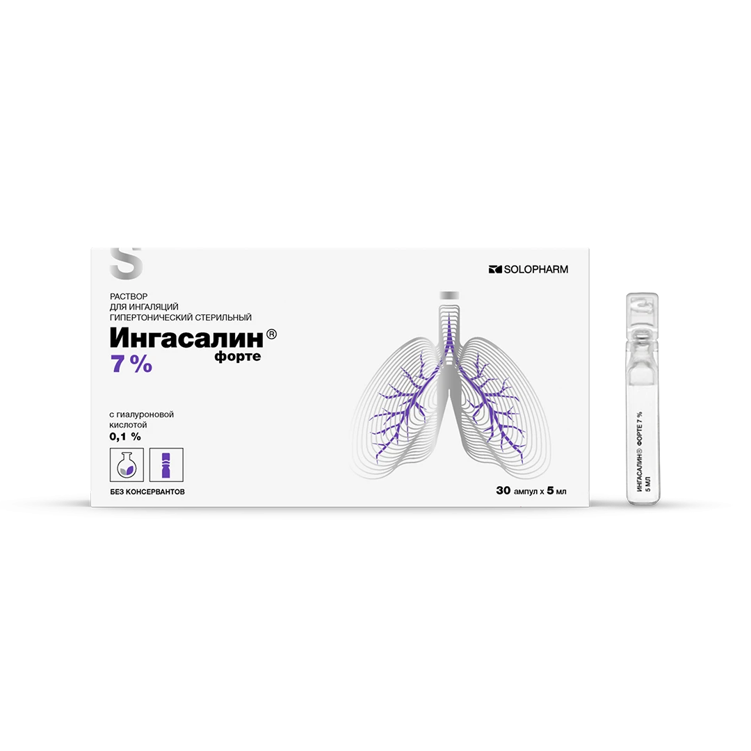 Фото Препарат Ингасалин® форте Ампулы политвист 5 мл №30 - Solopharm