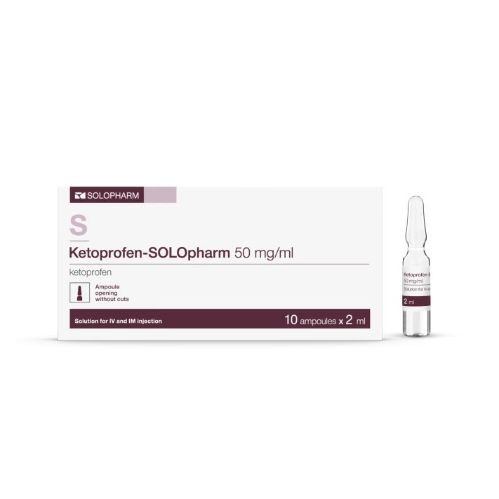 Photo Product Ketoprofen - SOLOpharm 50 mg/ml ampoules 2 ml - Solopharm