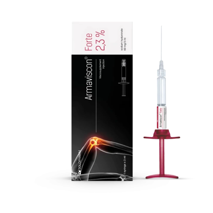 Photo Product Armaviscon® Forte 2.3% prefilled syringe No.1 - Solopharm