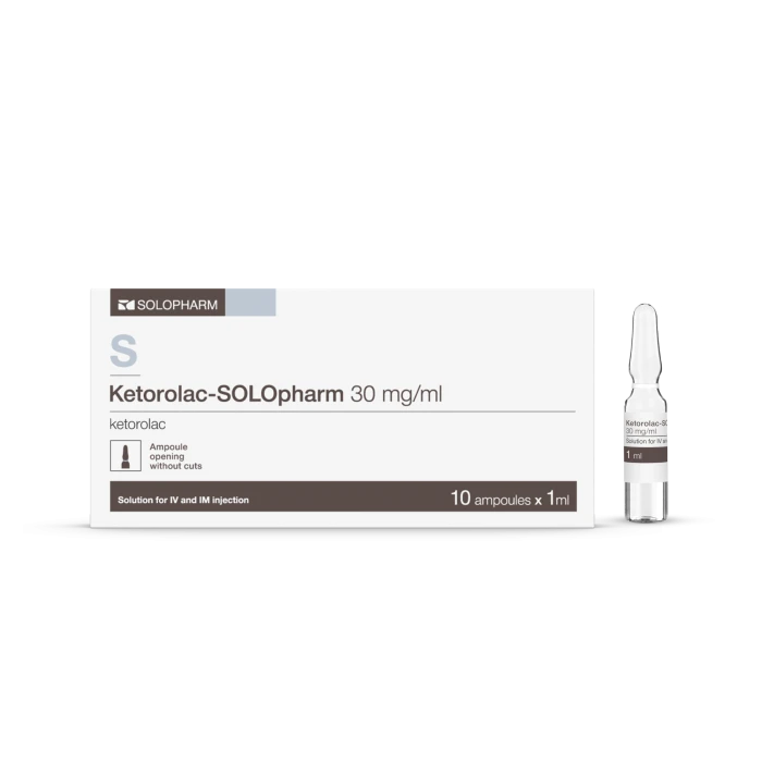 Photo Product Ketorolac - SOLOpharm 1 ml ampules 30 mg/ml - Solopharm