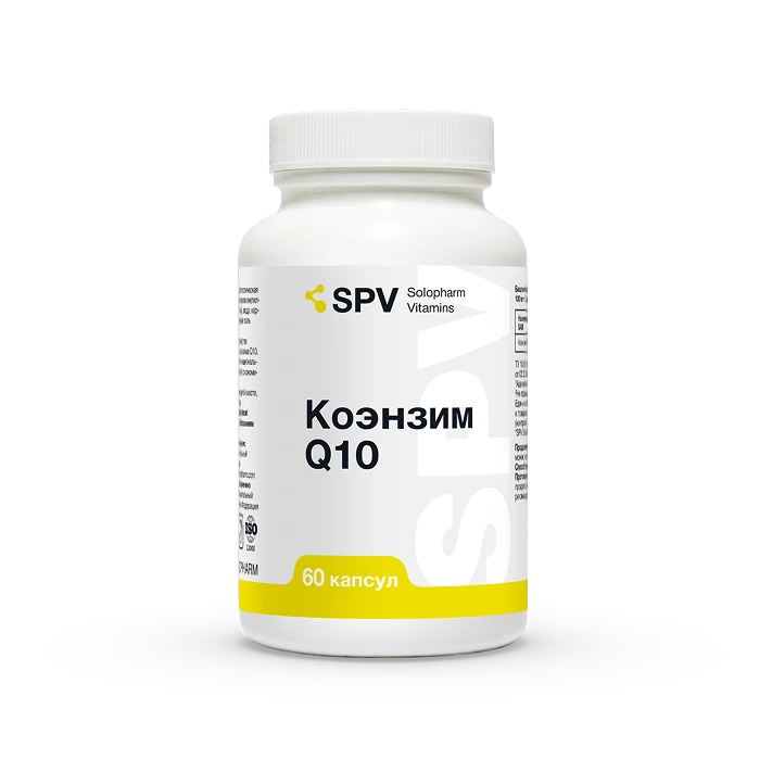 Фото Препарат SPV Коэнзим Q10 капсулы №60 - Solopharm