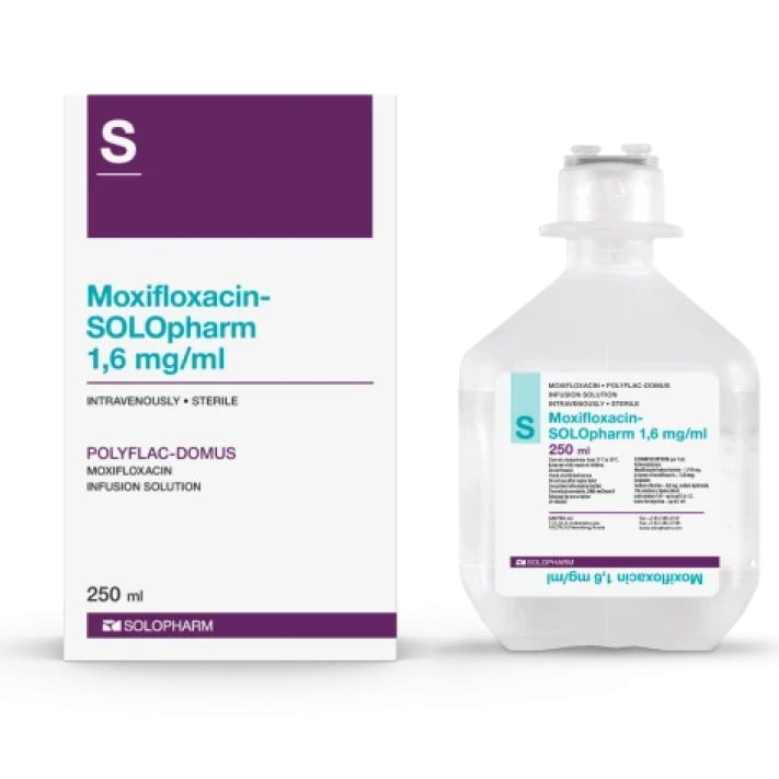 Photo Product Moxifloxacin-Solopharm 1.6 mg/ml PoliFlac 250 ml - Solopharm