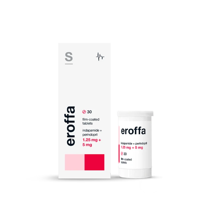 Photo Product Eroffa Tablets 1,25 mg + 5 mg №30 - Solopharm