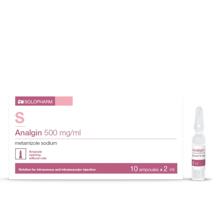 Photo Product Analgin 2 ml ampules 500 mg/ml - Solopharm