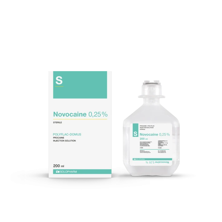 Photo Product Novocaine 0,25% PoliFlac 200 ml - Solopharm