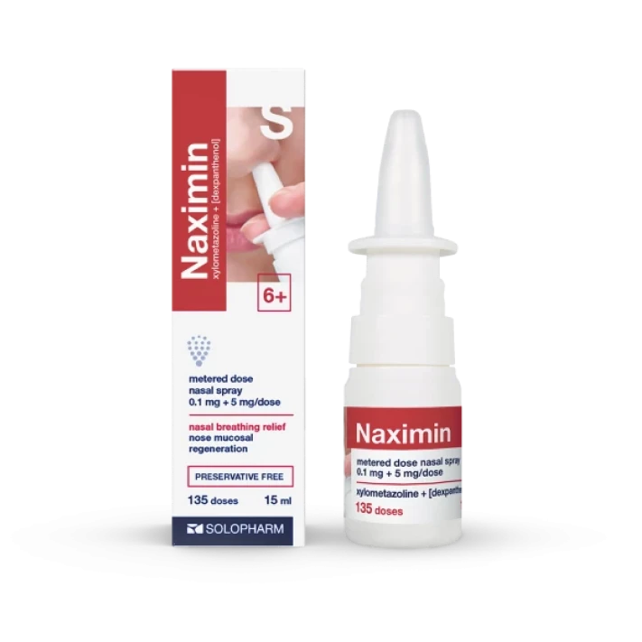 Photo Product Naximin 0.1 mg + 5 mg/dose 15 ml spray - Solopharm