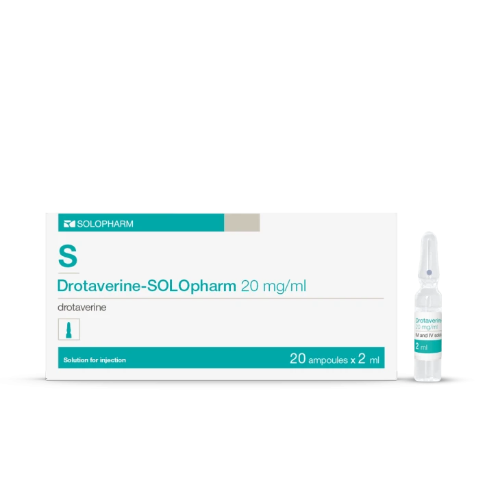 Photo Product Drotaverine-SOLOpharm 2 ml ampules 20 mg/ml - Solopharm