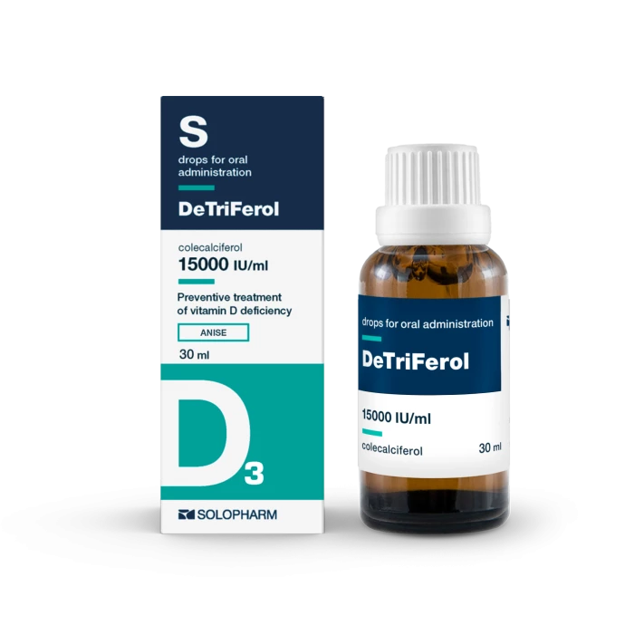 Photo Product Detriferol anis 15000 IU/ml 30 ml drops - Solopharm